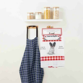 Torchon Nid d'Abeille Epagneul Papillon