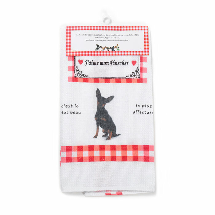 Torchon Nid d'Abeille Pinscher Nain