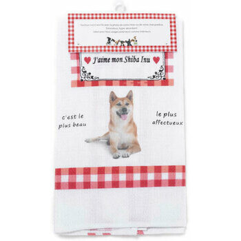 Torchon Nid d'Abeille Shiba Inu Torchon Nid d'Abeille Shiba Inu