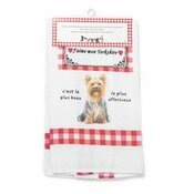 Torchon Nid d'Abeille Yorkshire Terrier