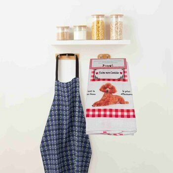 Torchon Nid d'Abeille Caniche