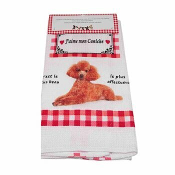 Torchon Nid d'Abeille Caniche