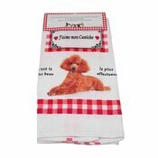 Torchon Nid d'Abeille Caniche