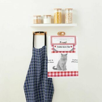 Torchon Nid d'Abeille British Shorthair Gris Torchon Nid d'Abeille British Shorthair Gris