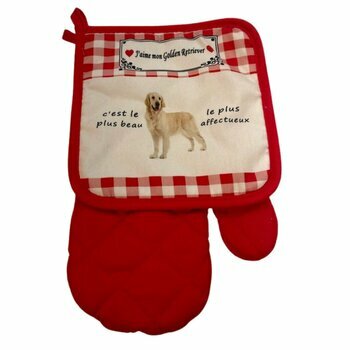 Lot de 2 Gants Maniques Golden Retriever Lot de 2 Gants Maniques Golden Retriever