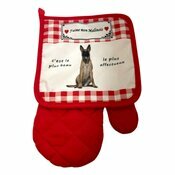 Lot de 2 Gants Maniques Berger Belge Malinois