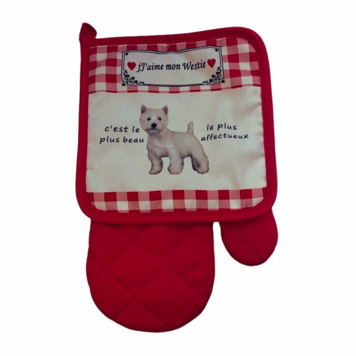 Lot de 2 Gants Maniques West Highland White Terrier