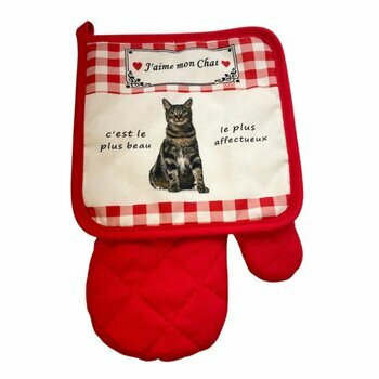 Lot de 2 Gants Maniques Chat Tigré Lot de 2 Gants Maniques Chat Tigré