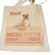 Tote Bag Sac Tissu Boxer