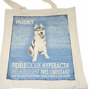Tote Bag Sac Tissu Sibrian Husky