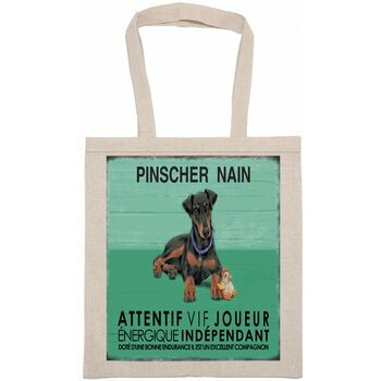 Tote Bag Sac Tissu Pinscher Nain