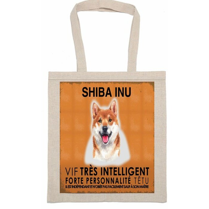 Tote Bag Sac Tissu Shiba Inu
