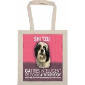 Tote Bag Sac Tissu Shih tzu