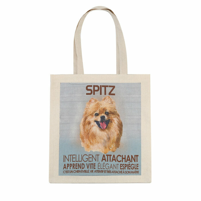 Tote Bag Sac Tissu Spitz Nain