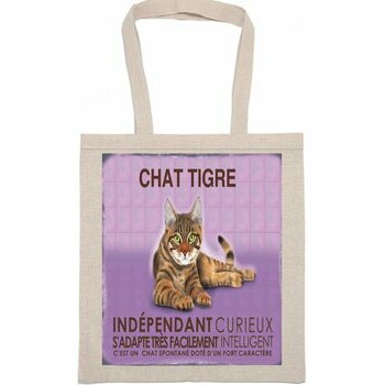 Tote Bag Sac Tissu Chat Tigré Bengal