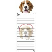 Bloc Listes Courses Aimantée Beagle