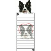Bloc Listes Courses Aimante Border Collie