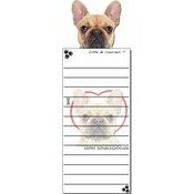 Bloc Listes Courses Aimantée Bouledogue Français
