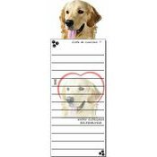 Bloc Listes Courses Aimante Golden Retriever