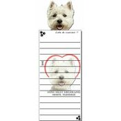 Bloc Listes Courses Aimante West Highland White Terrier