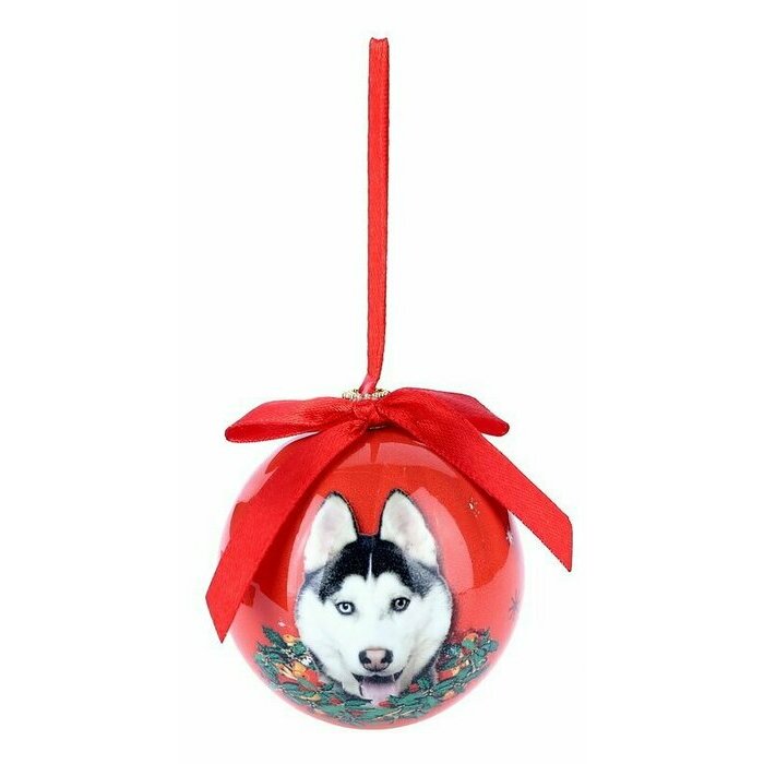Petite Boule de Nol Sibrian Husky