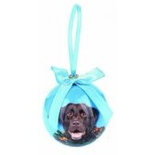 Petite Boule de Nol Labrador Chocolat