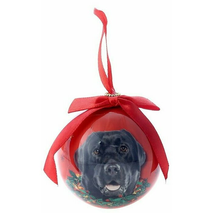 Petite Boule de Nol Labrador Noir