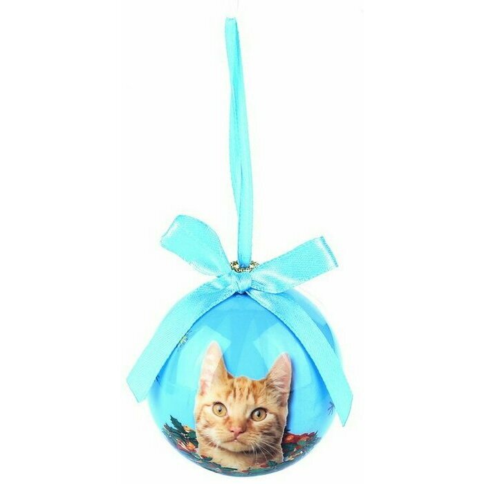 Petite Boule de Nol Chat Roux