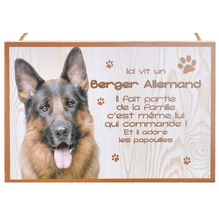 Plaque Bois Dcorative Berger Allemand