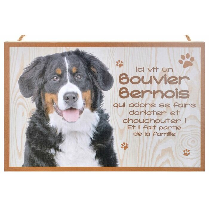 Plaque Bois Dcorative Bouvier Bernois