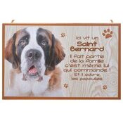Plaque Bois Dcorative Saint-Bernard