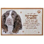 Plaque Bois Dcorative Springer Anglais