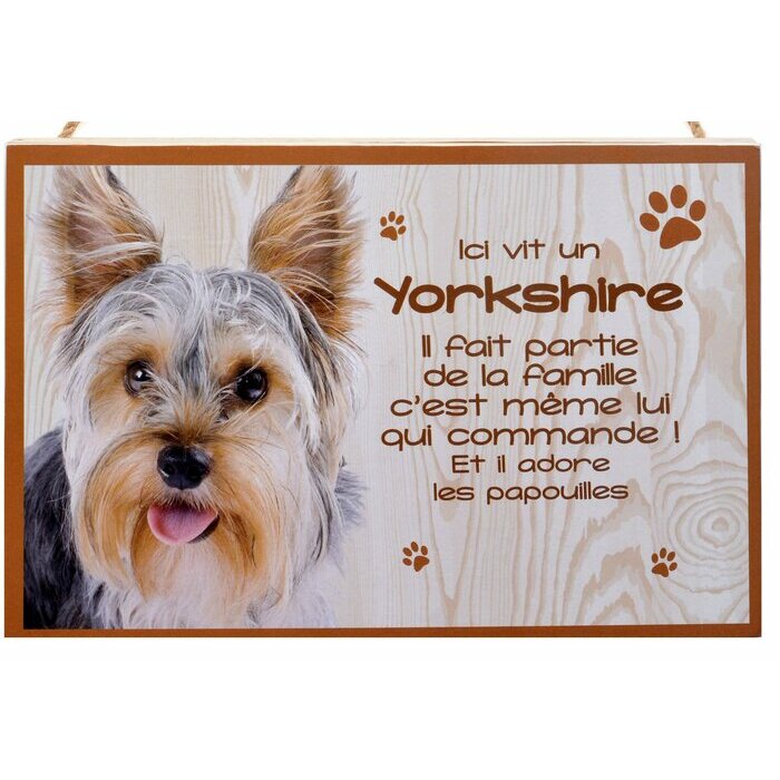 Plaque Bois Dcorative Yorkshire (sans noeud)