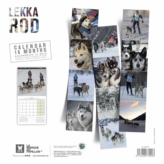 Calendrier 2025 Course Chiens Traineaux Lekkarod