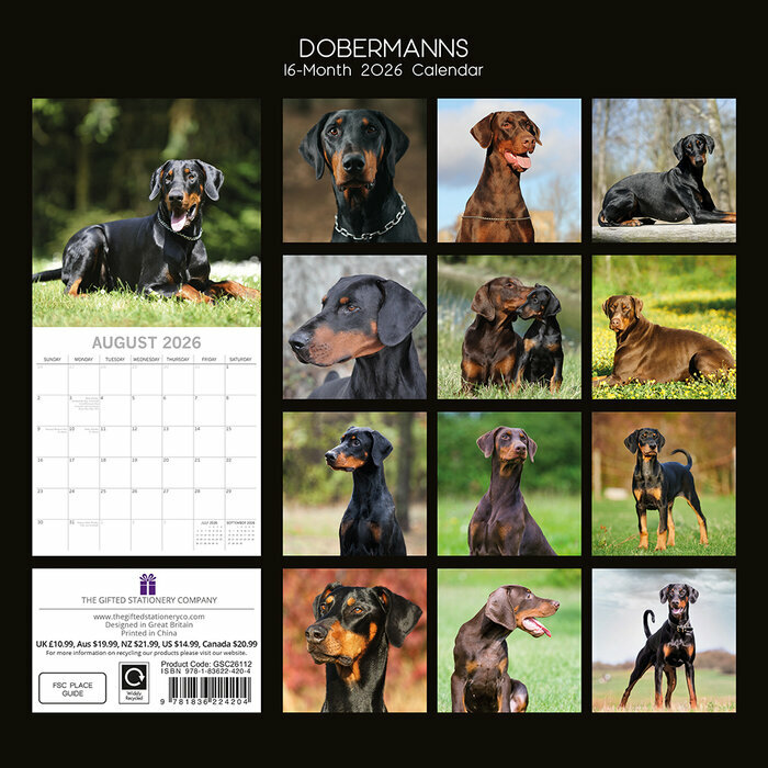 Calendrier 2025 Doberman