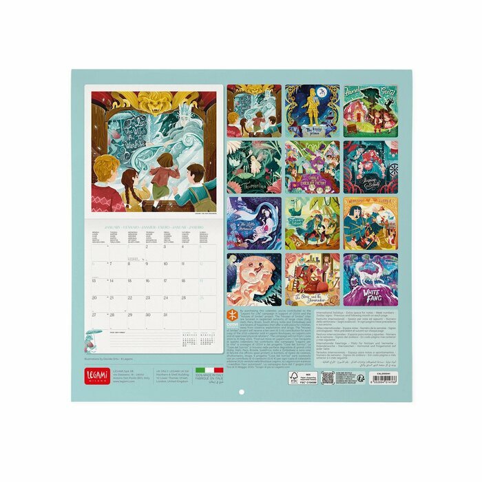 Calendrier 2025 CendrillonContes de Fes Classiques