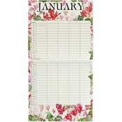 Calendrier Familial 2025 Dessins Jardins et Fleurs