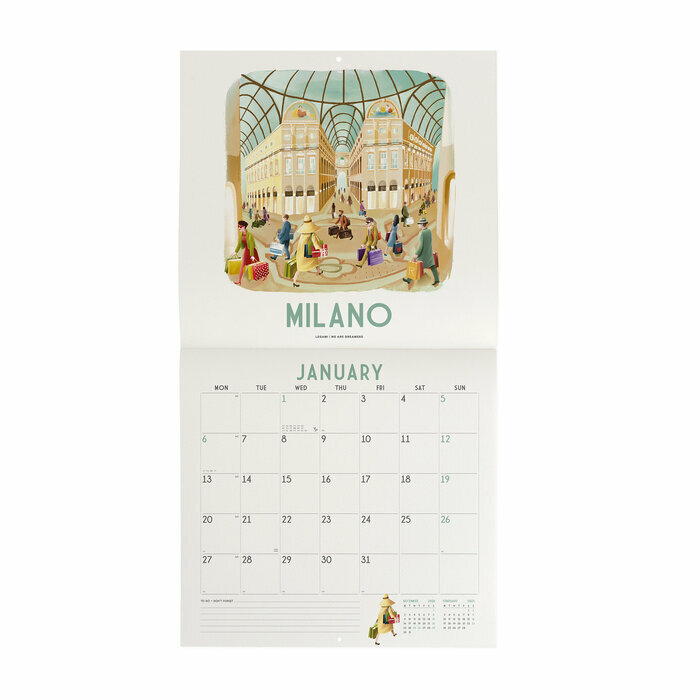 Calendrier Milan 2025 Affiches Italie