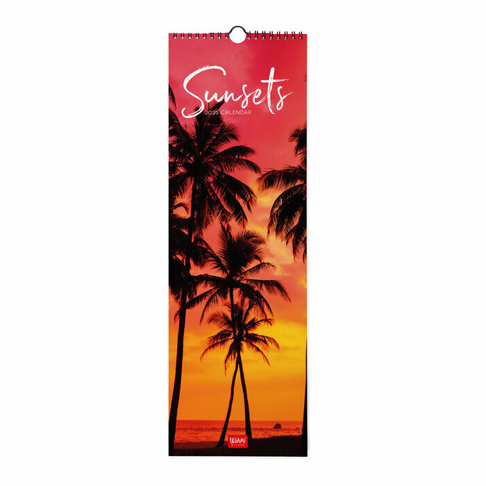 Calendrier Slim Mural 2025 Coucher Soleil