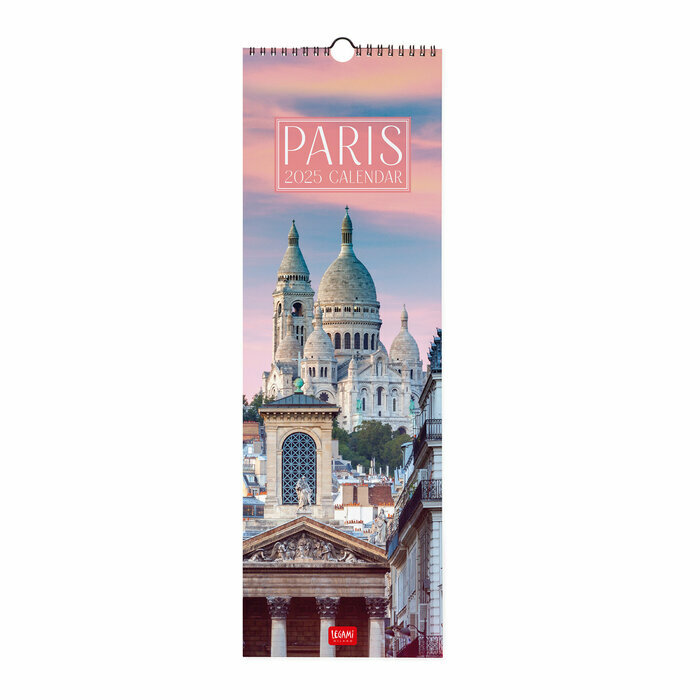 Calendrier Mural Slim 2025 Paris France