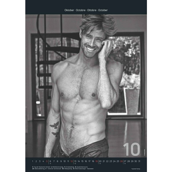 Maxi Calendrier 2025 Sexy Homme corps de rve