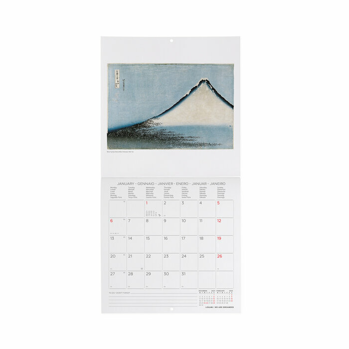 Mini Calendrier 2025 Art Japonais Estampes