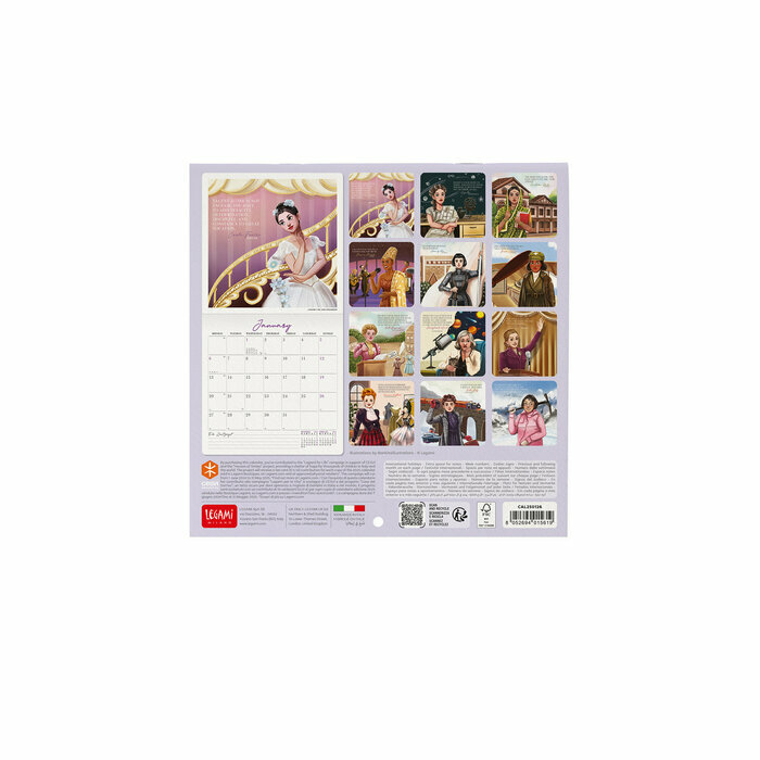Mini Calendrier Mural 2025 Femmes Inspirantes