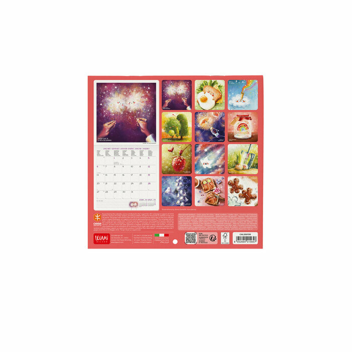 Mini Calendrier Mural 2025 Good Vibes Mood
