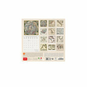 Mini Calendrier Papier 2025 Carte Antique Rétro