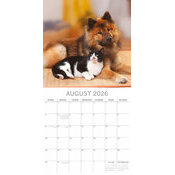 Calendrier Mural 2026 Chats et Chiens 
