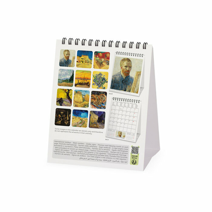 Calendrier Chevalet 2025 Vincent Van Gogh