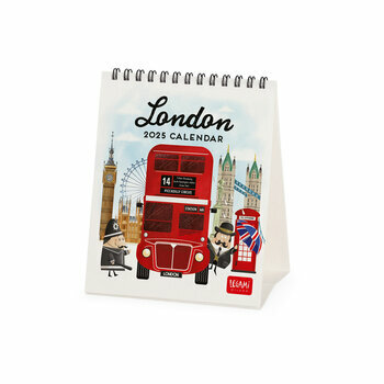 Calendrier Chevalet 2025 Londres Affiche Rétro