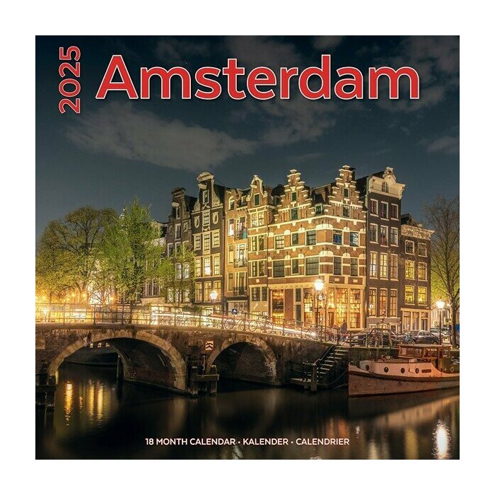 Calendrier Mural 2025 Amsterdam Pays Bas