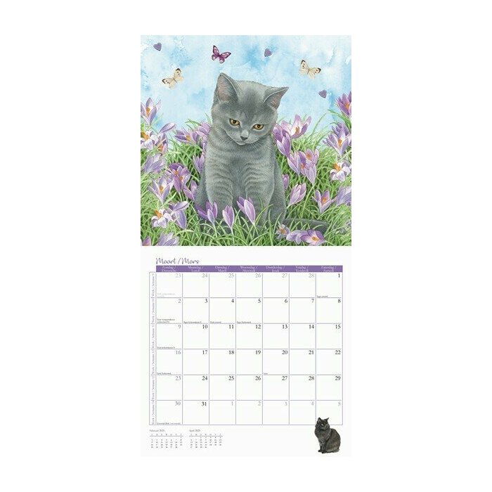 Calendrier 2025 Dessin Chats Francien Katten